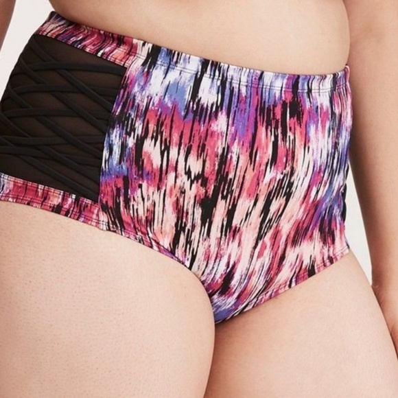 TORRID BIKINI Set 5X SwimSuit Mirage Mesh Strappy - Picture 5 of 6